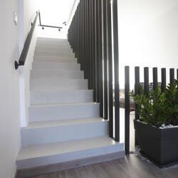Indoors Microcemento For A Staircase